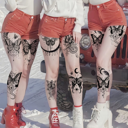 10pcs Large size butterfly painted temporary tattoo sticker Arm Legs Back waterproof tattoo sticker Activity Festivals Party scene usage