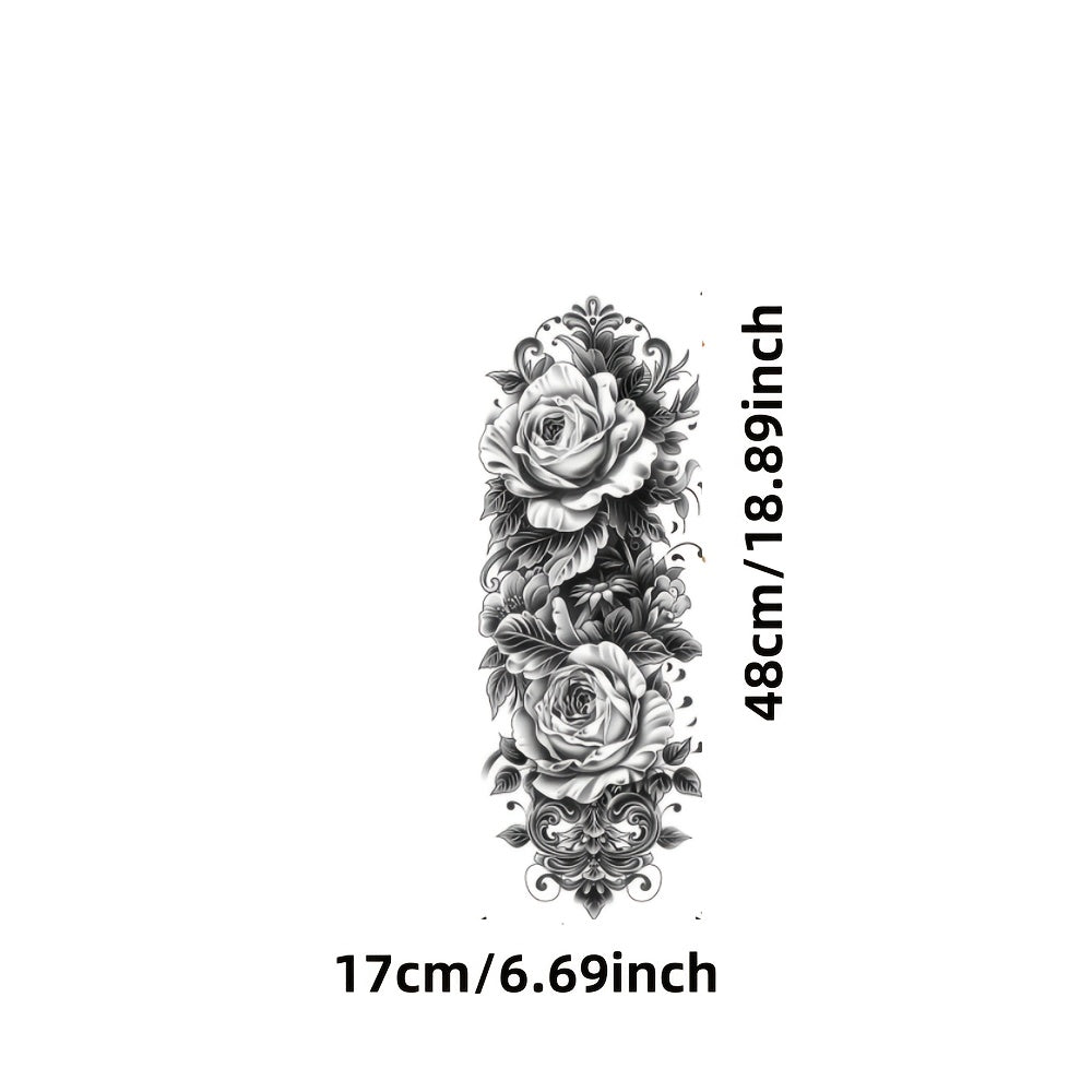 1pc Large size painted semi permanent temporary tattoo stickers Totem pattern Arm tattoo Tattoos on the legs Activity Festivals Party exclusive Waterproof temporary tattoo sticker